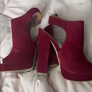 Maroon Booties